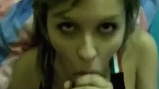 Stunning French girlfriend blowjob and cosmetic