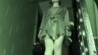 Seductive young bimbo wears a dress that reveals her fine l