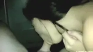 Brunette starving to get a large throbbing dick in her mout