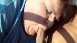 Horny swallows cum