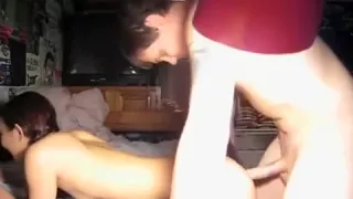 Slim Asian Teen Gets Humped By Doofus