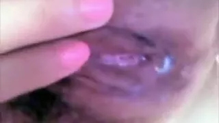 Oriental woman close up bate with crazy orgasm contractions