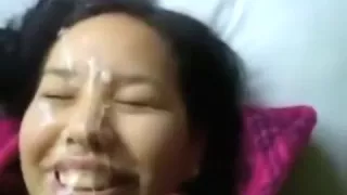 Puffy Nice Oriental Girl Obtaining A Huge Facial In Near