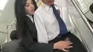 Japanese Handjob In Coach High In People
