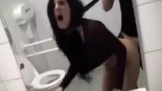 Dark-Haired Young Beauty Gets Her Firm Ass Slammed In The B