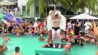 Crazy Homemade video with Strip, Public scenes