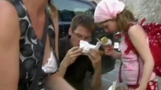 Hottest Amateur movie with Downblouse, Outdoor scenes