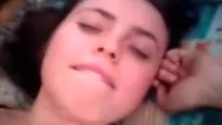 Busty brunette enjoying hot fuck pleasure at home