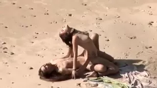Voyeur watches a nude couple have hot sex
