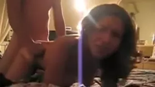 Hot brunette gets her tight wet cunt pounded