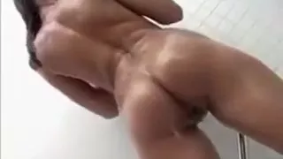 Chick takes a shower