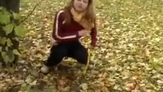 Exotic Amateur movie with European, Public scenes