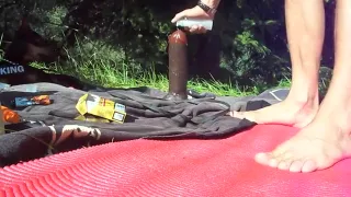 Horny Amateur Gay clip with Solo Male, Outdoor scenes