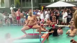 Crazy Homemade record with Strip, Public scenes