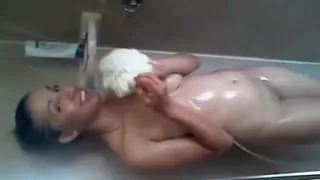 Amazing Homemade video with Skinny, Shower scenes