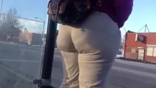 Incredible Amateur record with Ass, Public scenes