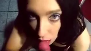 Horny Amateur Shemale movie with Blowjob, Brunette scenes