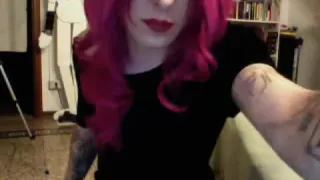 Fabelhafte hausgemachte Shemale Platte mit Redhead, Dessous Szenen