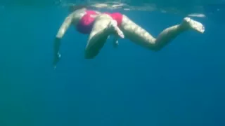 Red Swimsuit, Boobs and Cunt