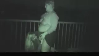 On a motorway bridge