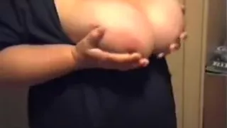This is an English mature lady with huge tits