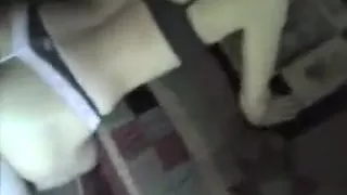 Sexy brunette flaunts her hot body while getting o...