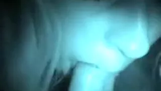 Hot blonde bitch gives a sexy pov blowjob in the d...