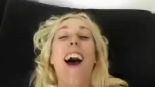 Platinum blonde gets banged while provoking with h...