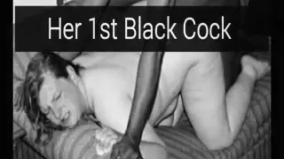 Fat and Hairy Pussy Takes a Black Cock