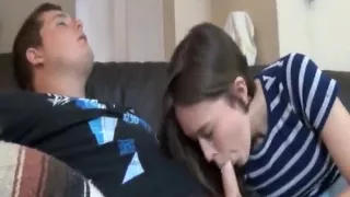 Horny Teens Do It in the Living Room