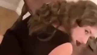 Sexy blonde shows off her pussy and invited for doggy style fuck