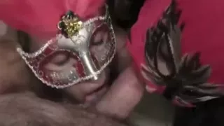 Dicke Girls, Blonde Girls, Blowjob, Maske