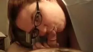 Fat chick in glasses is horny for dick