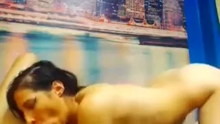 Oral sex of brunette