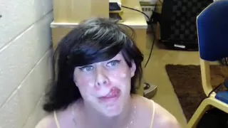 Incredible Amateur Shemale video with Cumshot, Brunette scenes