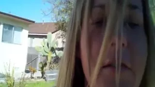 Outdoor blowjob