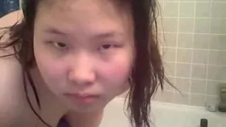 Amateur Asian teen BBW in the shower