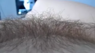 playing with hairy pussy