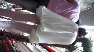 Chinese girl upskirt in department store