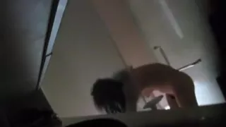 cute Singaporean girl showering