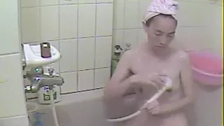 plumber set up a camera in the bathroom 3/4