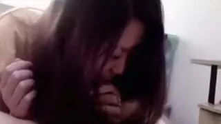 girl in yellow blowjob