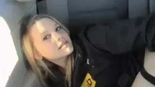 Quick Fuck and Cumshot in Car's Backseat