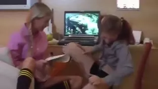 Foursome With Two Wild Young Babes