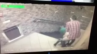 Speed Fuck Caught on Security Cam