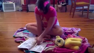 babygirl messing during playtime