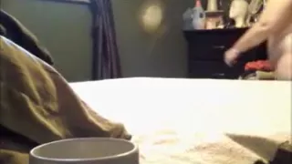 My slut wife fucking a dildo and my cock.