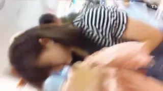 Japanese girl filmed in hidden camera