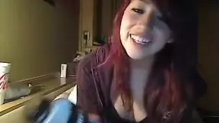 Chinese girl flashing for boyfriend