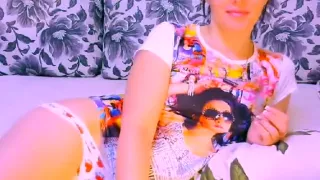 DETKAX shows new panties and the tattoo on her back